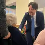 Alberto Stefani in visita alla residenza della Oic Fondazione dal suo profilo Fb
