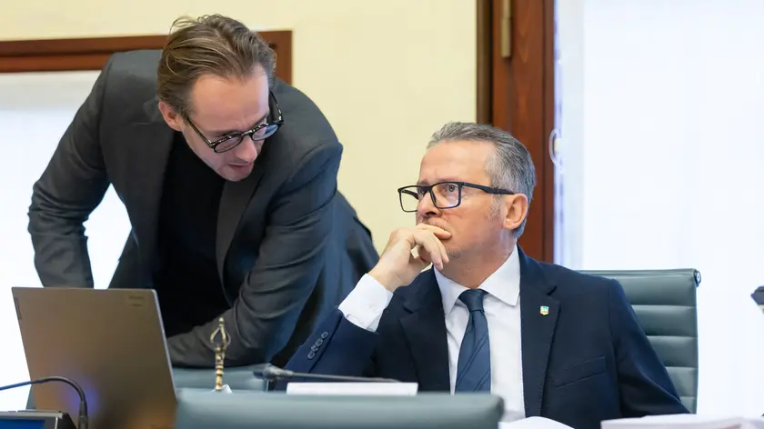 L’ex capogruppo della Lega Alberto Villanova assieme a Roberto Ciambetti, ex presidente del Consiglio