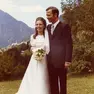 1970, il matrimonio tra il medico marchigiano Roberto Piccioli e la cadorina Marzia Agnoli