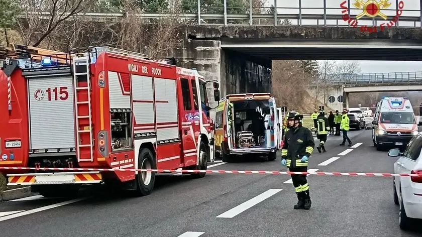 Le immagini dell'incidente a Cadola di Ponte nelle Alpi