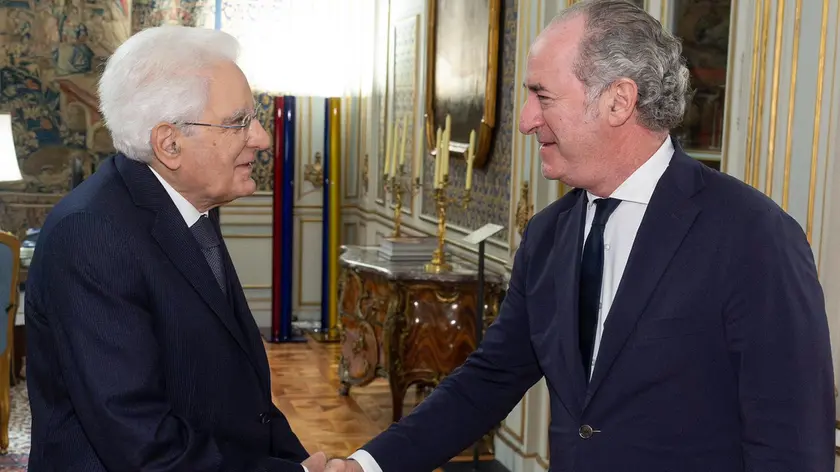 L'incontro tra Zaia e Mattarella