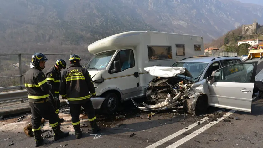 I veicoli coinvolti nell'incidente