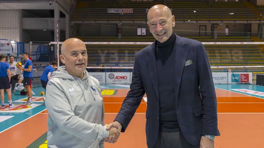 Vincenzo Mastrangelo e il presidente Sandro Da Rold