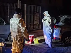 Sul posto del ritrovamento. Foto Bruni