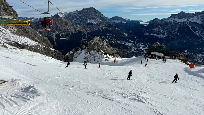Le piste di Cortina. Eliminato lo skipass mattutino