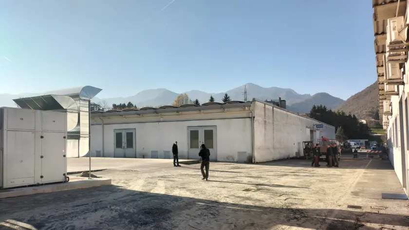 Il piazzale della Edim Bosch a Quero di Setteville