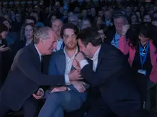 Luca Zaia, Alberto Stefani e Matteo Salvini