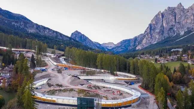 La pista da bob di Cortina