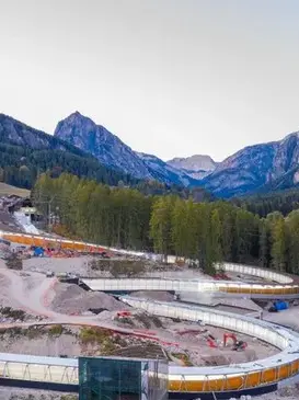 La pista da bob di Cortina