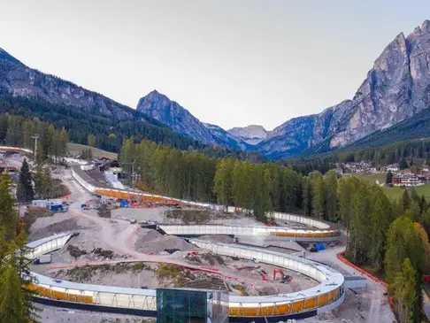 La pista da bob di Cortina