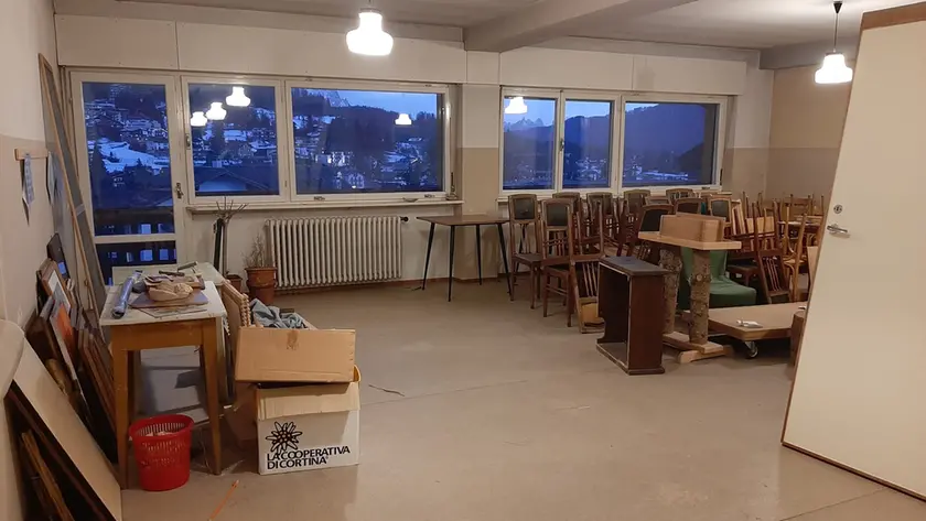 I locali dell'ex orfanotrofio di Cortina