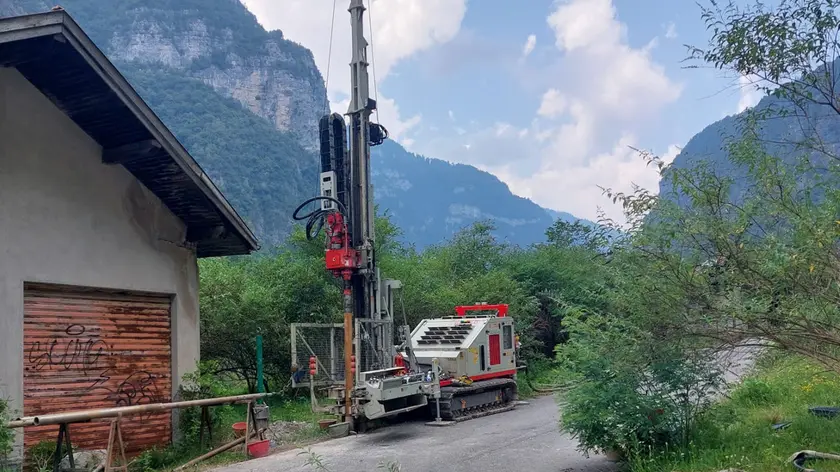 Un sondaggio al pian del Mottes legato al progetto della diga del Vanoi