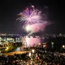 I fuochi d'artificio per salutare l'arrivo del 2025 a Venezia