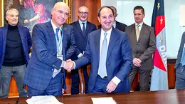 La firma del protocollo d'intesa nel quartier generale di Danieli a Buttrio