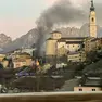L'incendio nell'appartamento in via Sottocastello a Belluno