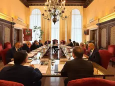 La giunta regionale capitanata dal presidente Alberto Stefani al lavoro