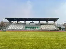 La tribuna allo stadio Zugni Tauro di Feltre
