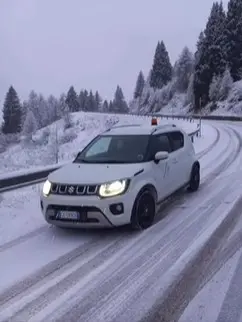 La neve ha fatto capolino in provincia il giorno della vigilia di Natale