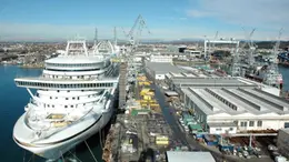 I cantieri navali di Fincantieri a Monfalcone