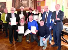 I premiati con l’iscrizione nel Libro dell’onore della Magnifica comunità di Cadore per l’anno 2025