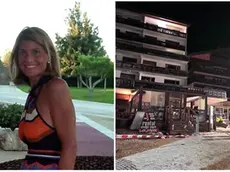 Alessandra Galli de Min e il luogo della tragedia a Crans Montana