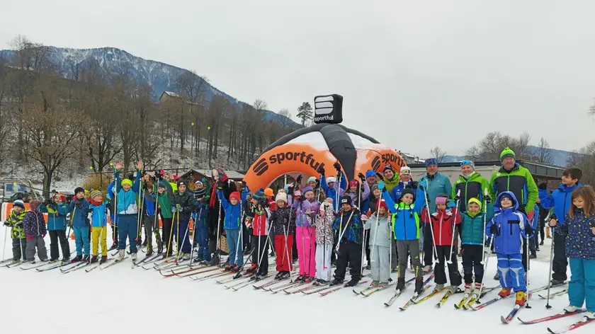I partecipanti al corso baby sull'anello di Pra' del Moro