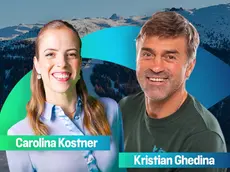 Carolina Kostner e Kristian Ghedina