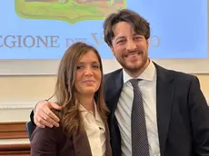 L'assessora Paola Roma con il presidente del Veneto Alberto Stefani