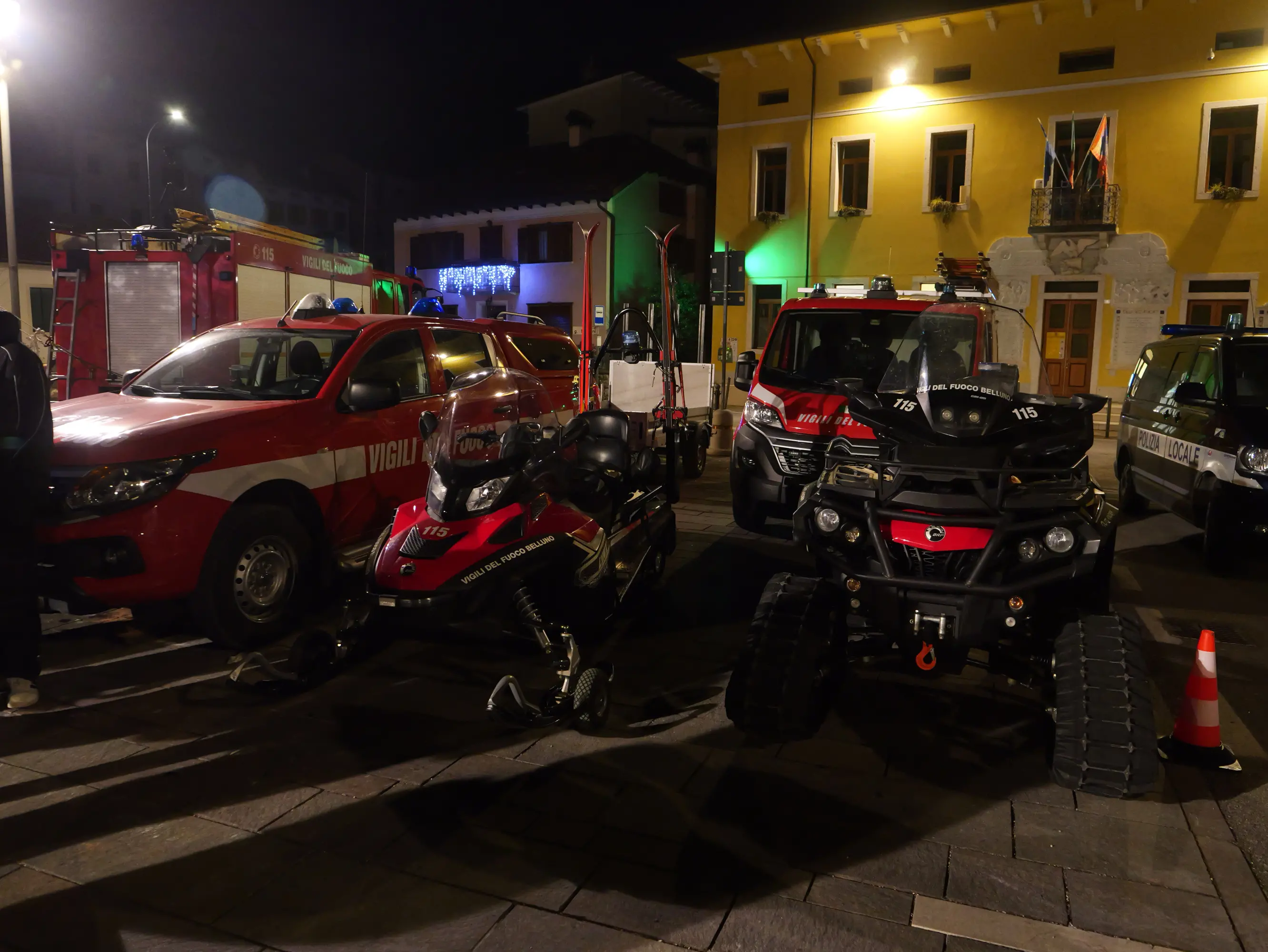 I mezzi per gli interventi di soccorso nella neve