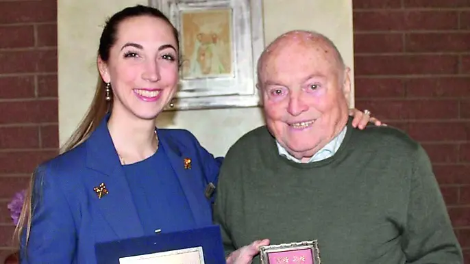 Due generazioni di Chiavi d’Oro: Domiziana Quaia con il nonno Raffaele