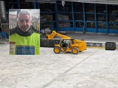 Il cantiere Stadio Olimpico e nella foto in piccolo la vittima Pietro Zantonini