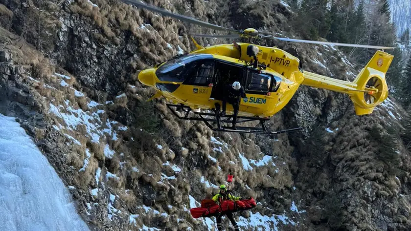 L'intervento in Val di Gares