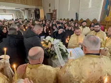 Il funerale di Sergiu Tarna nella chiesa romena ortodossa a Zelarino (foto Pòrcile)
