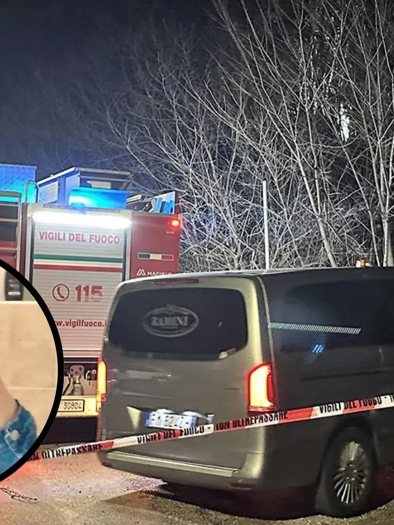 Nel tondo, Annabella Martinelli. Attorno le forze dell'ordine sul luogo del ritrovamento