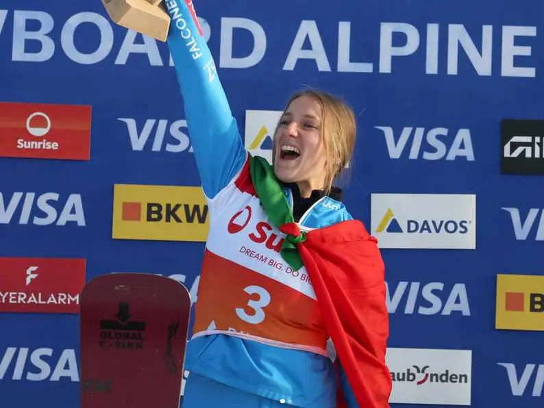 La snowboarder bellunese Elisa Caffont