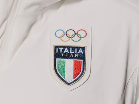Un particolare della divisa degli atleti alle Olimpiadi di Milano Cortina 2026