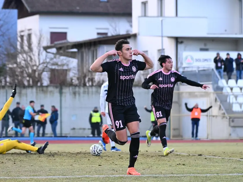 L'esultanza di Giacomo Marconi