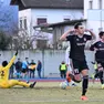 Giacomo Marconi dopo il gol che ha deciso l'incontro (Foto De Zanet)