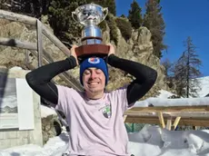 La gioia del cortinese Flavio Menardi