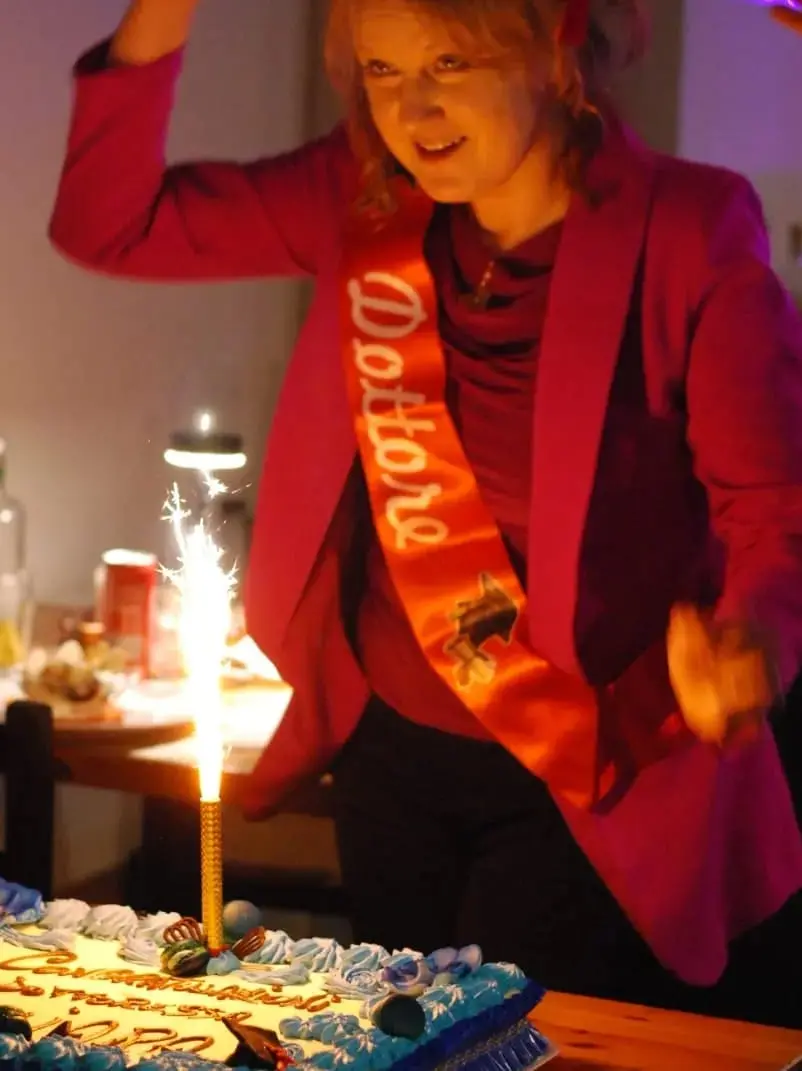 Chiara Ruaro il giorno della laurea dopo il calvario del tumore