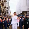 Zlatan Ibrahimović con la torcia olimpica (Foto Fondazione Milano Cortina)