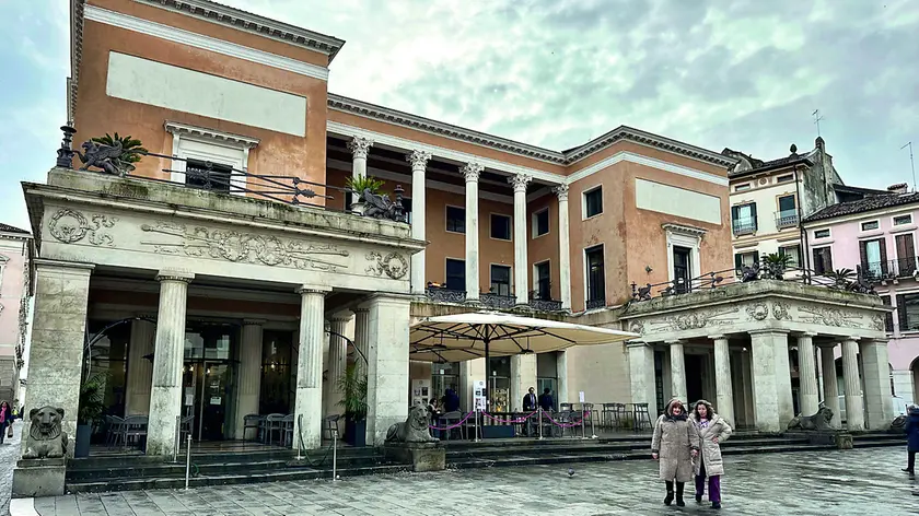 L’esterno del Caffè Pedrocchi, monumento civile di Padova, inaugurato nel 1831da Antonio Pedrocchi foto agenzia bianchi
