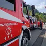 Un intervento di ambulanza e vigili del fuoco