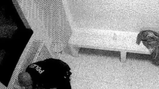 Una immagine delle violenze ai danni di uomini fermati da parte di un poliziotto della Questura di Verona