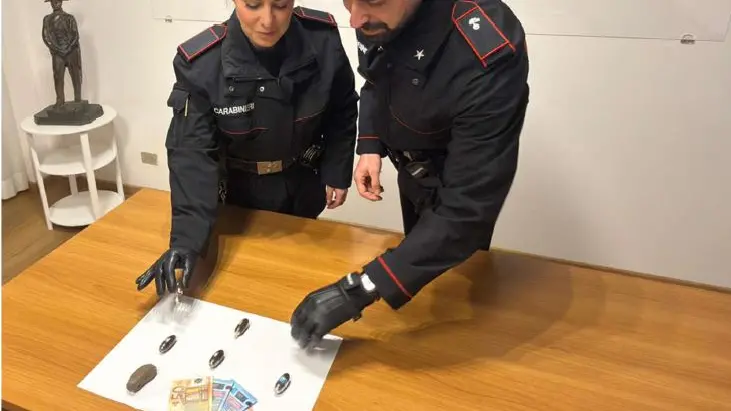 La droga sequestrata dai carabinieri
