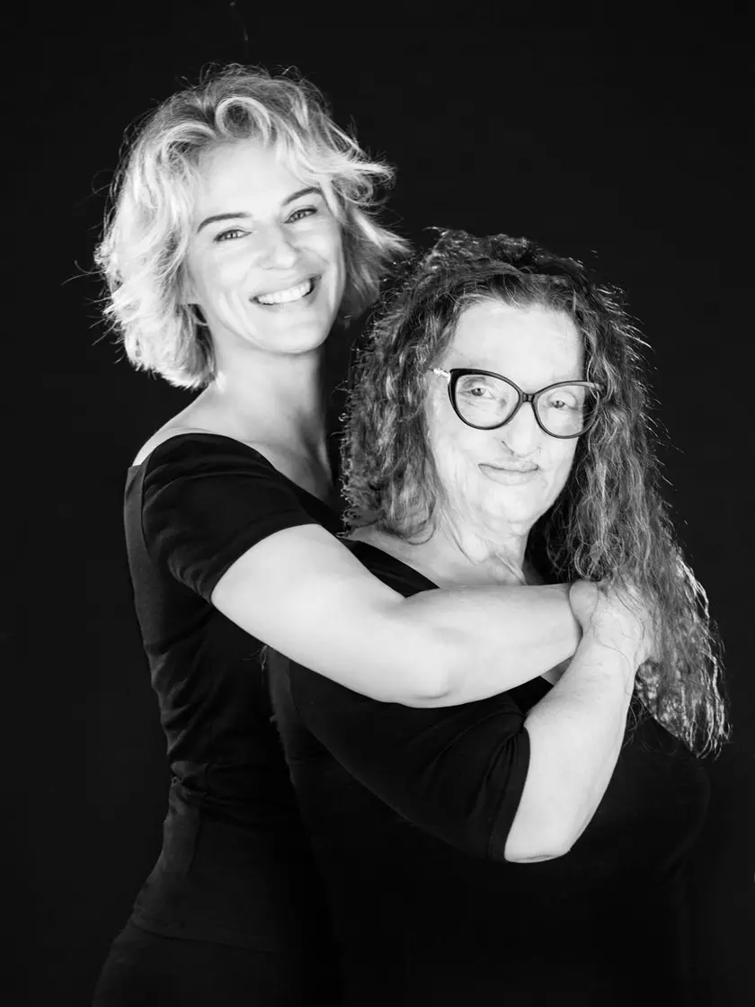 La foto di Tiziana Luxardo con Filomena e Antonia Liskova