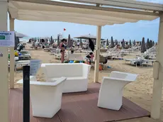 Una smoking area a Jesolo