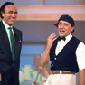 Pippo Baudo e Giorgio Faletti nell'edizione del 1987