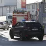 Carabinieri e vigili del fuoco a Panzano dopo l'infortunio mortale (Bonaventura)