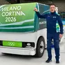 Davide Levis con la Zamboni (conosciuta anche come Rolba) alle Olimpiadi
